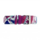 Pink Multicolor Leather Strap