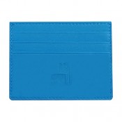 Sky Blue Nappa Leather Card Holder